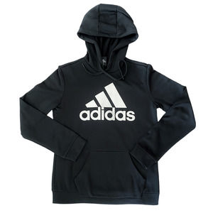 Adidas Black Silver Sparkle Hoodie Womens Size Small